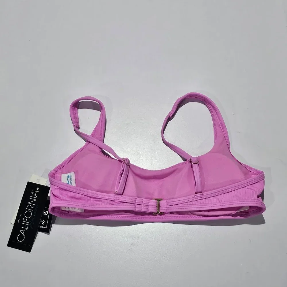 California Waves Bralette Bikini Top Orchid - Picture 6 of 9